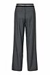 Co'couture Coco Tailor Pleat Logo Pant Grey Melang