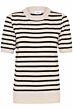 Saint Tropez Mila Striped Pullover Gray Morn Mila