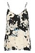 Saint Tropez Zaya Strap Top Black Cloud Print
