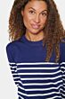 Saint Tropez Mila Striped Pullover Midnight Sail