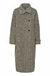 Saint Tropez FawnSZ Long Coat Mist Grey Melange