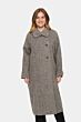 Saint Tropez FawnSZ Long Coat Mist Grey Melange