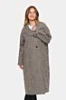 Saint Tropez FawnSZ Long Coat Mist Grey Melange