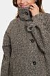 Saint Tropez FawnSZ Long Coat Mist Grey Melange