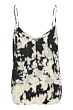 Saint Tropez Zaya Strap Top Black Cloud Print