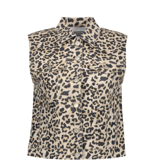 Geisha Jeans Vest Leopard Sand Leopard