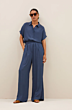 By Bar Benji Viscose Pants Opal Blue