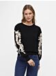 Object Joana Knit Pullover Black Sandshell Details