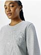 Object Roella Sweat Top Light Grey Melange