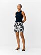 Object Alba Lisa Wide Shorts Sandshell Black Zebra