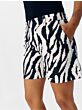 Object Alba Lisa Wide Shorts Sandshell Black Zebra