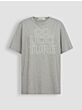 Co'couture Outline Oversize Tee Grey Melange