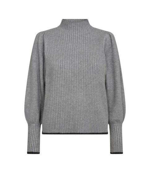 Co'couture RowCC Puff Rib Knit Grey Melange