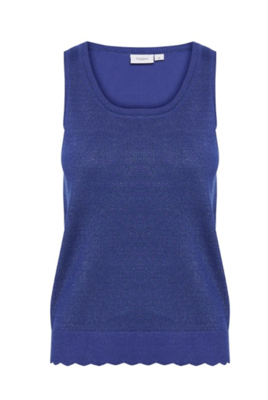 Saint Tropez Mila Shimmer Tank Top Surf Blue