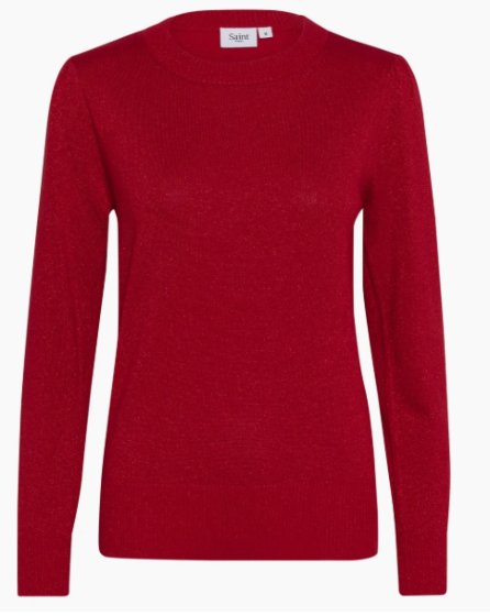 Saint Tropez Kila Shimmer Pullover Racing Red