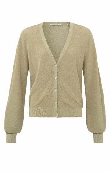 Yaya Short Cardigan Light Green