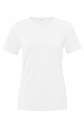 Yaya Fitted Crewneck Tee Pure White