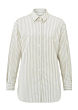 YAYA Striped Relaxed Blouse Chalk White Dessin