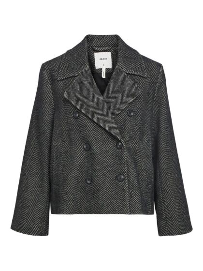 Object Keily Short Jacket Medium Grey Melange