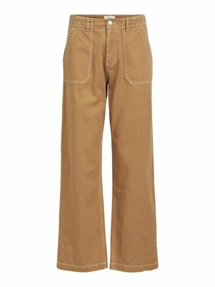 Object Sava Alas Wide Jeans Tabacco Brown