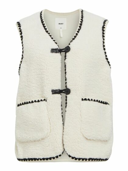 Object Pauline Waistcoat White Sand