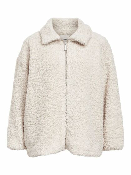 Object Penny Teddy Jacket White Sand