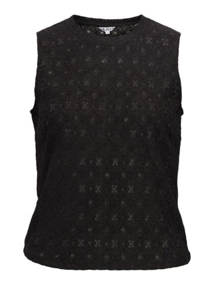 Object Laila Tank Top Noos Black