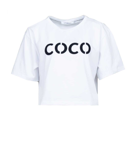 Co'couture Eduarda Logo Tee White