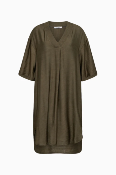 Co'couture CarynCC Pleat Tunic Dress Army