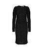 Co Couture Dalia Drape Dress Black