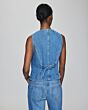 MSCH Eli Ada Denim Vest Mid Blue Wash