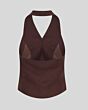 MSCH Naira Claritta Halterneck Waistcoat Fudge