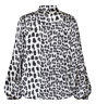 Sisters Point Gada-SH45 Shirts Grey Leopard