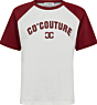 Co'couture Edge Block Tee Burgundy