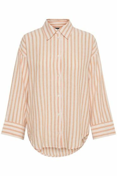 Soaked Giselle Hela Shirt Tangerine Stripe