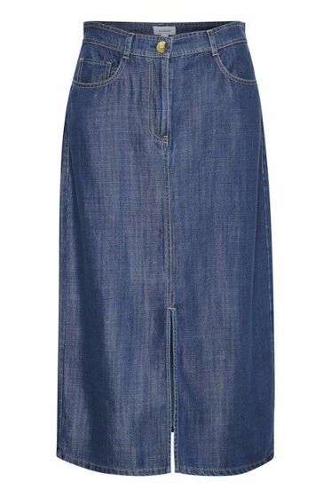 Soaked Friday Skirt Dark Blue Denim