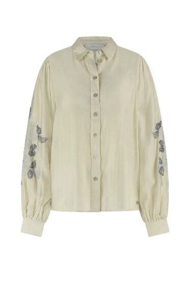 Nukus Milanova Blouse Off White Blue