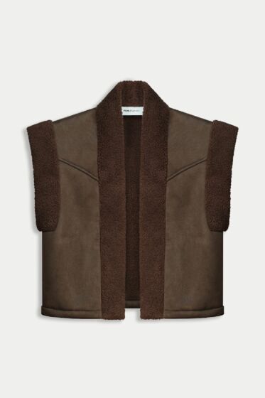 POM Gilet Lammy Brown