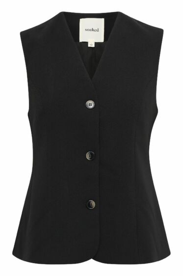 Soaked Eureka Waistcoat Black