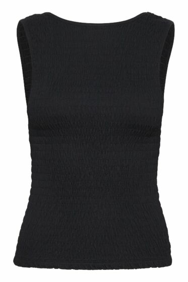 Saint Tropez Shacia Smock Tank Top Black