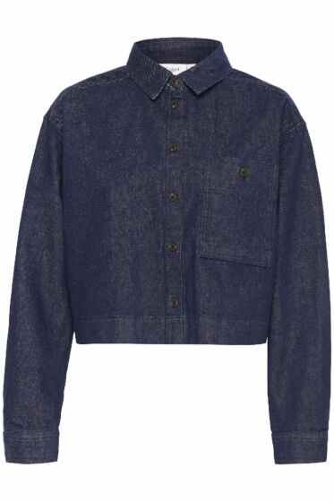 Saint Tropez GwynnethSZ Shirt Dark Blue Denim