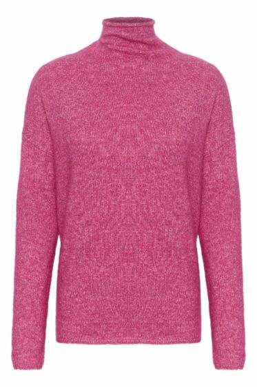 Soaked Miya Slim Sleeve Pullover Fuchsia Red