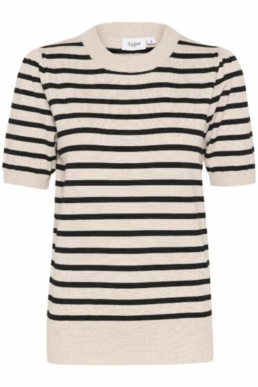 Saint Tropez Mila Striped Pullover Gray Morn Mila