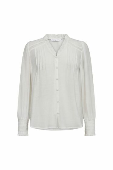 Co'Couture SelmaCC Pintuck Shirt White