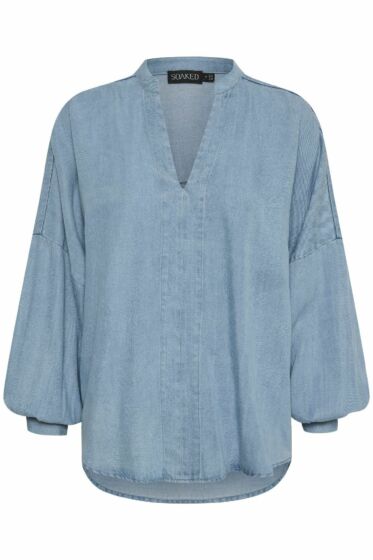 Saint Tropez Friday Blouse Medium Blue Denim