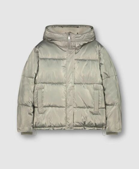 Rino & Pelle Jacee Padded Hooded Jacket Chrome