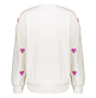 Geisha Sweater Hearts Terry Light Sand Lavender