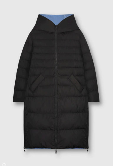 Rino & Pelle Keila Long Padded Coat Black Pacific