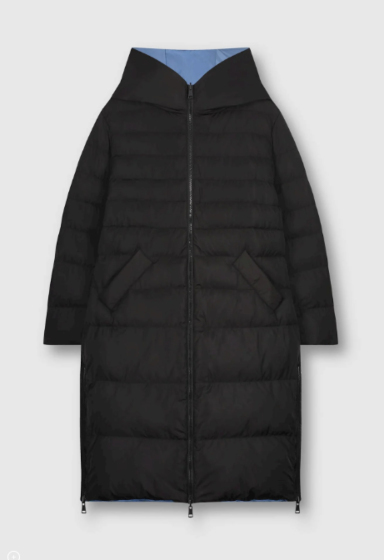 Rino & Pelle Keila Long Padded Coat Black Pacific