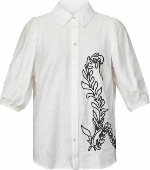 Sisters Point Vibby Blouse Off White Black